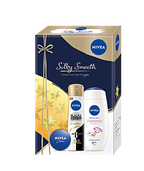 Kazeta Nivea Silky Smooth krém,deo,spg | Kosmetické a dentální výrobky - Pánská kosmetika - Dárkové kazety